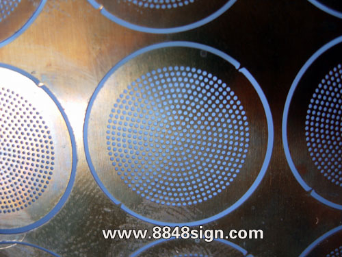 photo chemical etched brass mesh