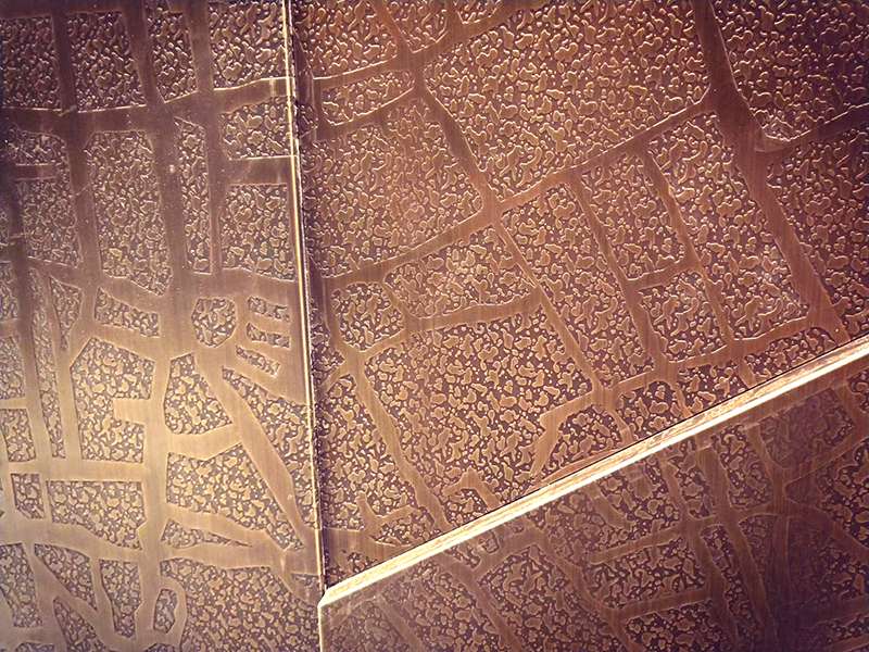 brass etching sheet for door