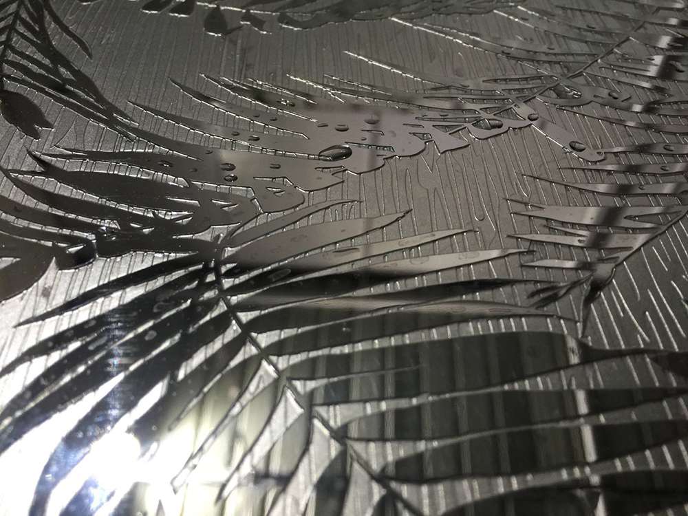 acid etched stainless steel sheet
