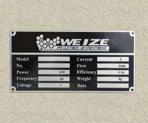 acid etching stainless steel nameplate