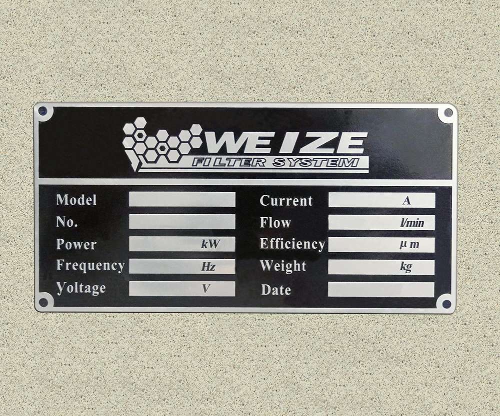 acid etching stainless steel nameplate