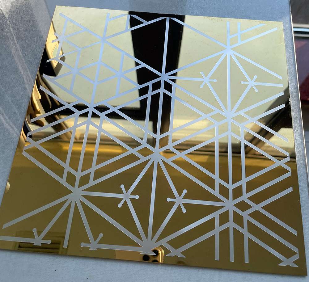 chemical etching stainless steel PVD color