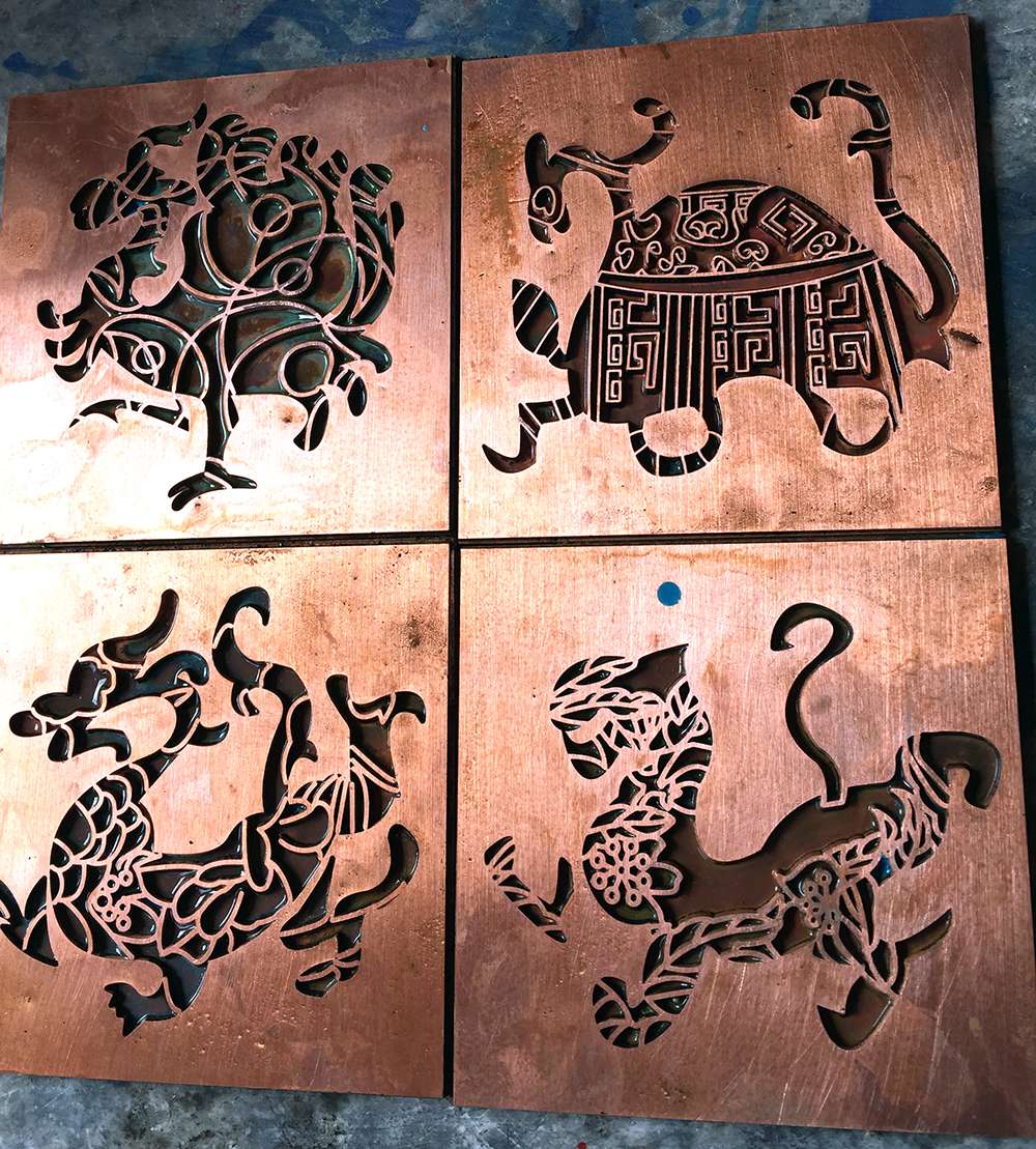 copper plate etching service